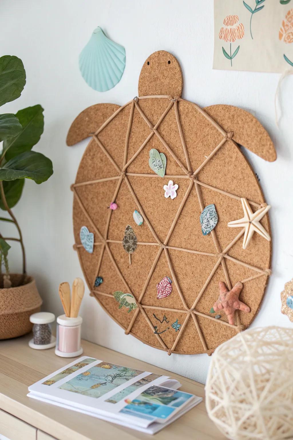 Dive into creativity with this charming turtle bulletin board, a perfect blend of Scandinavian simplicity and boho flair!
