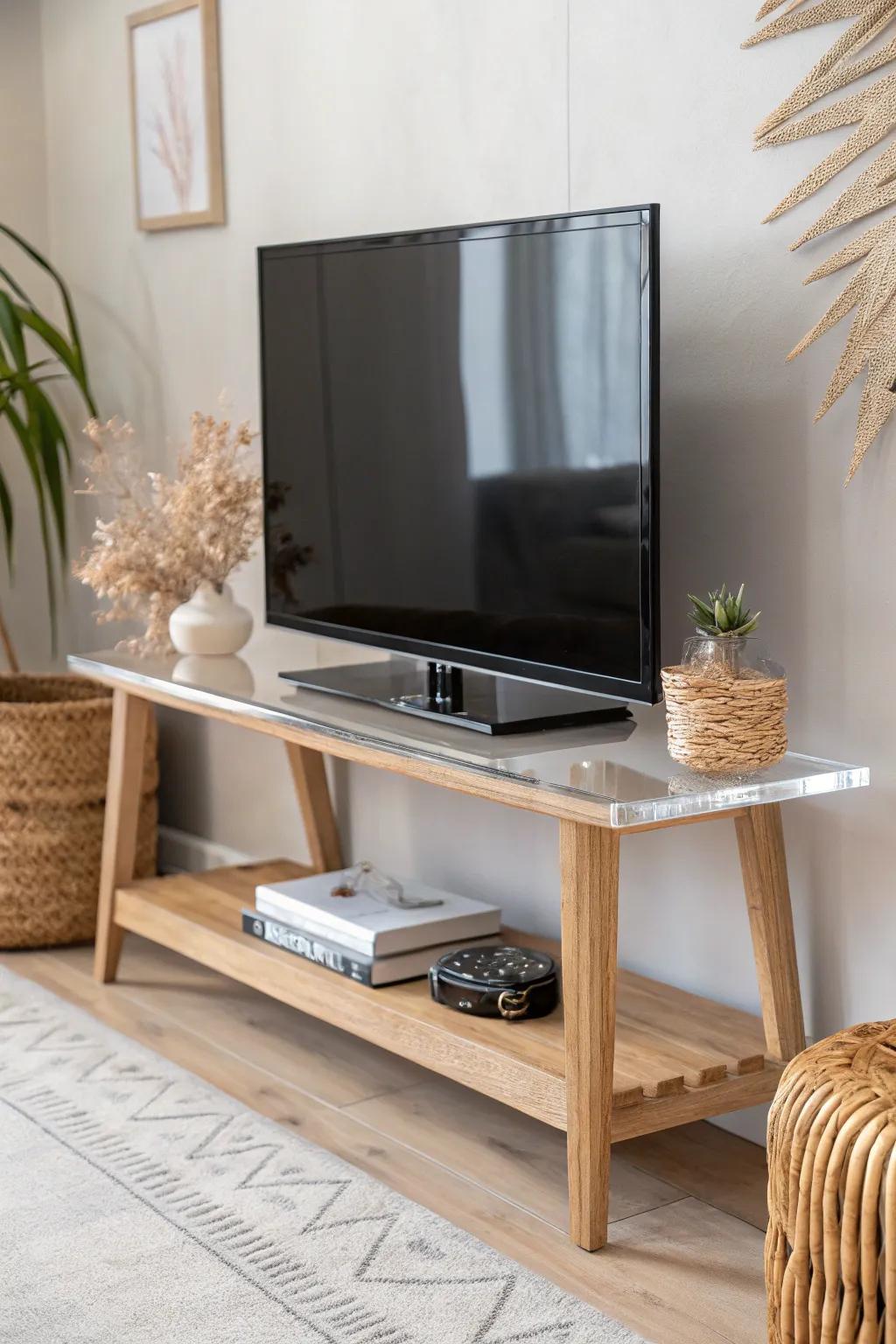 Elevate your space with a sophisticated glass riser - where elegance meets modern minimalism. ✨