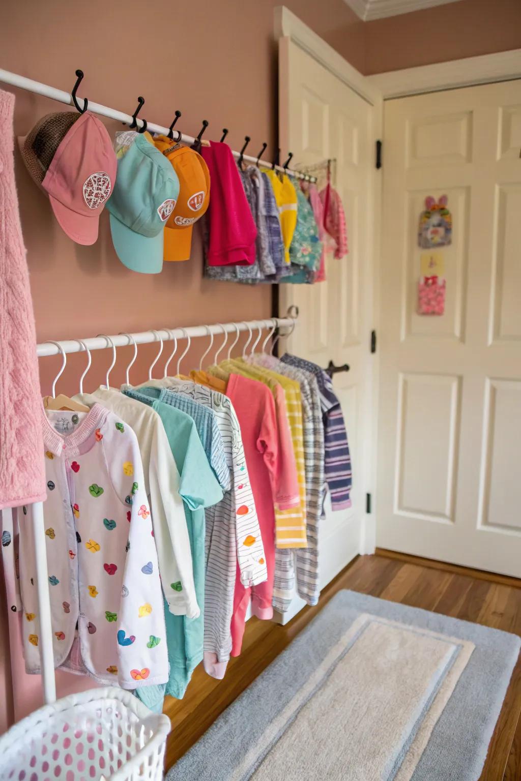 Efficient use of door space with over-the-door organizers.