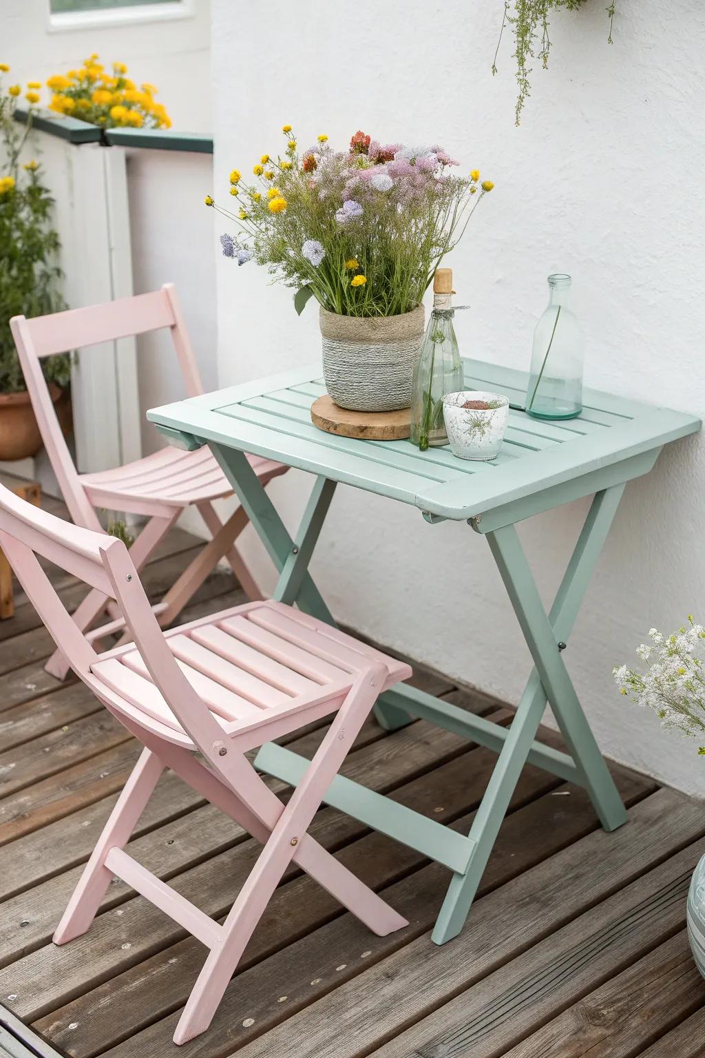 Upcycle your patio with a splash of color and minimalist charm. Discover the beauty in simplicity and craftsmanship.