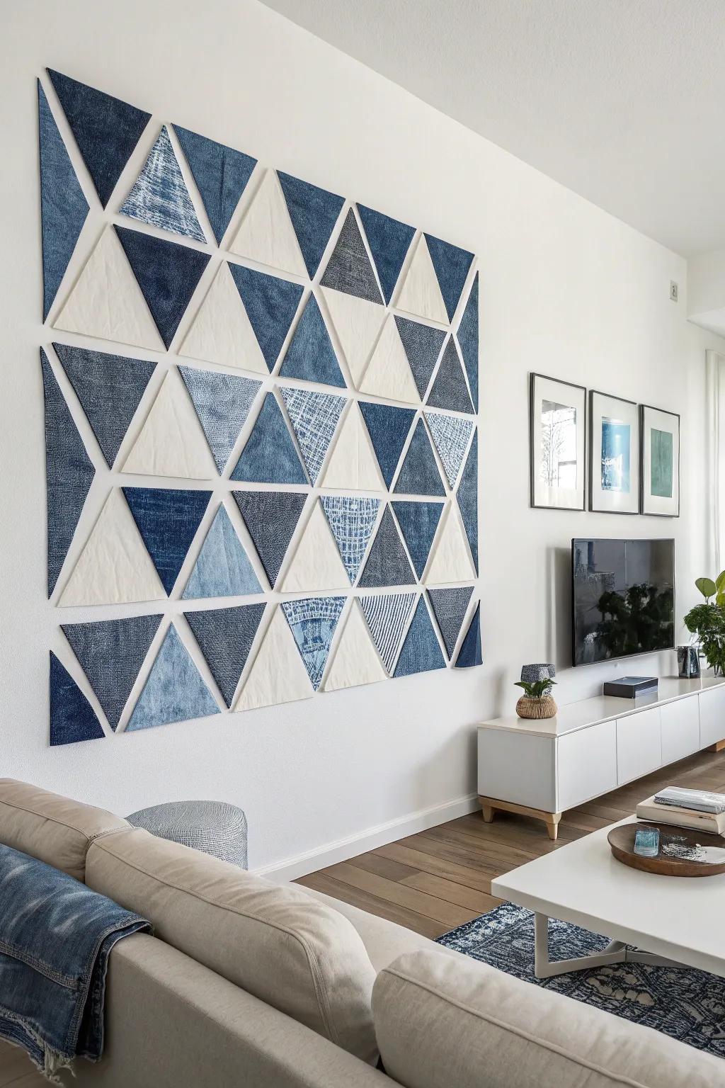 Decorate your space with creative denim wall art projects.