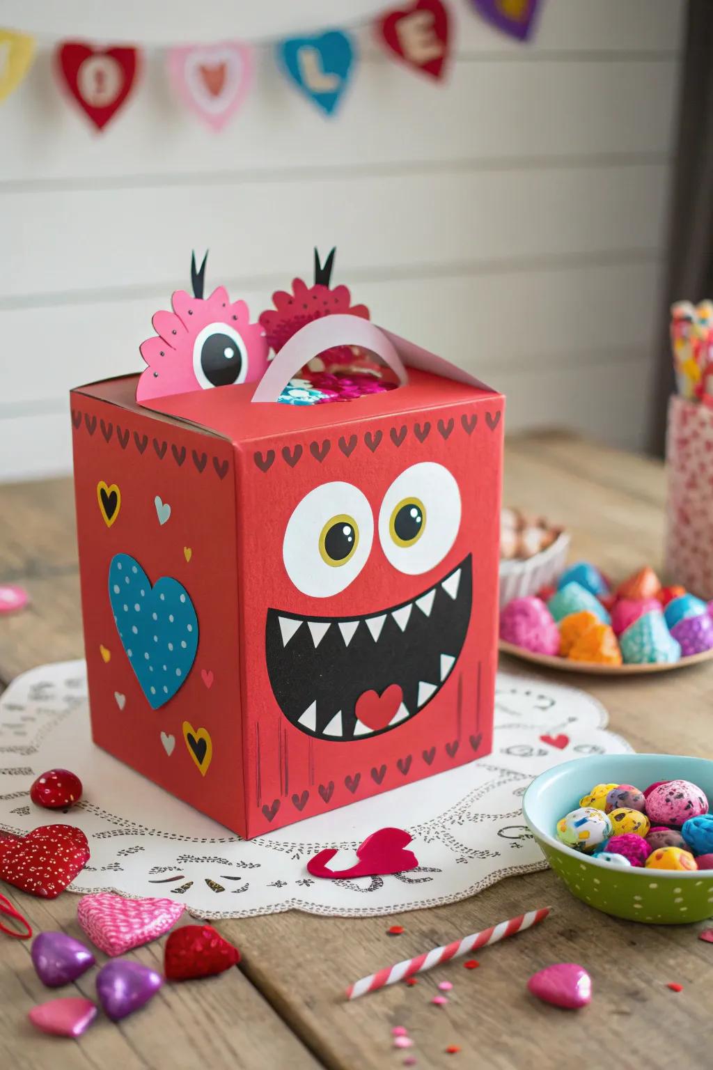 A monster mania box that adds a quirky touch to Valentine's celebrations.