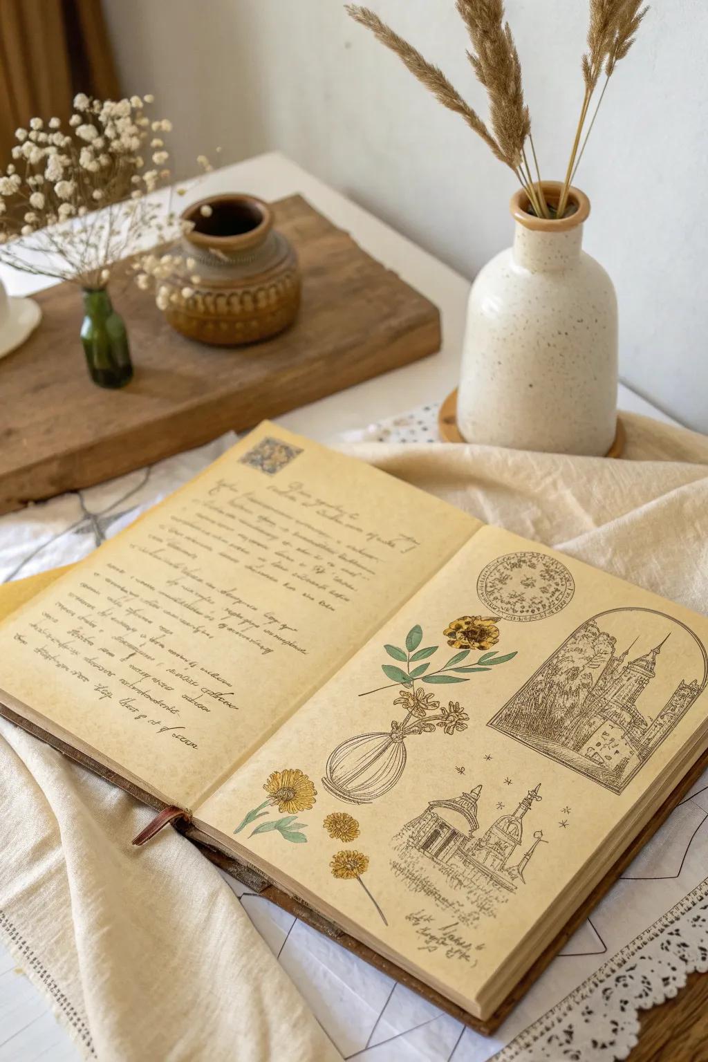 Celebrate history through the art of scrapbooking: a vintage touch with Scandinavian simplicity.
