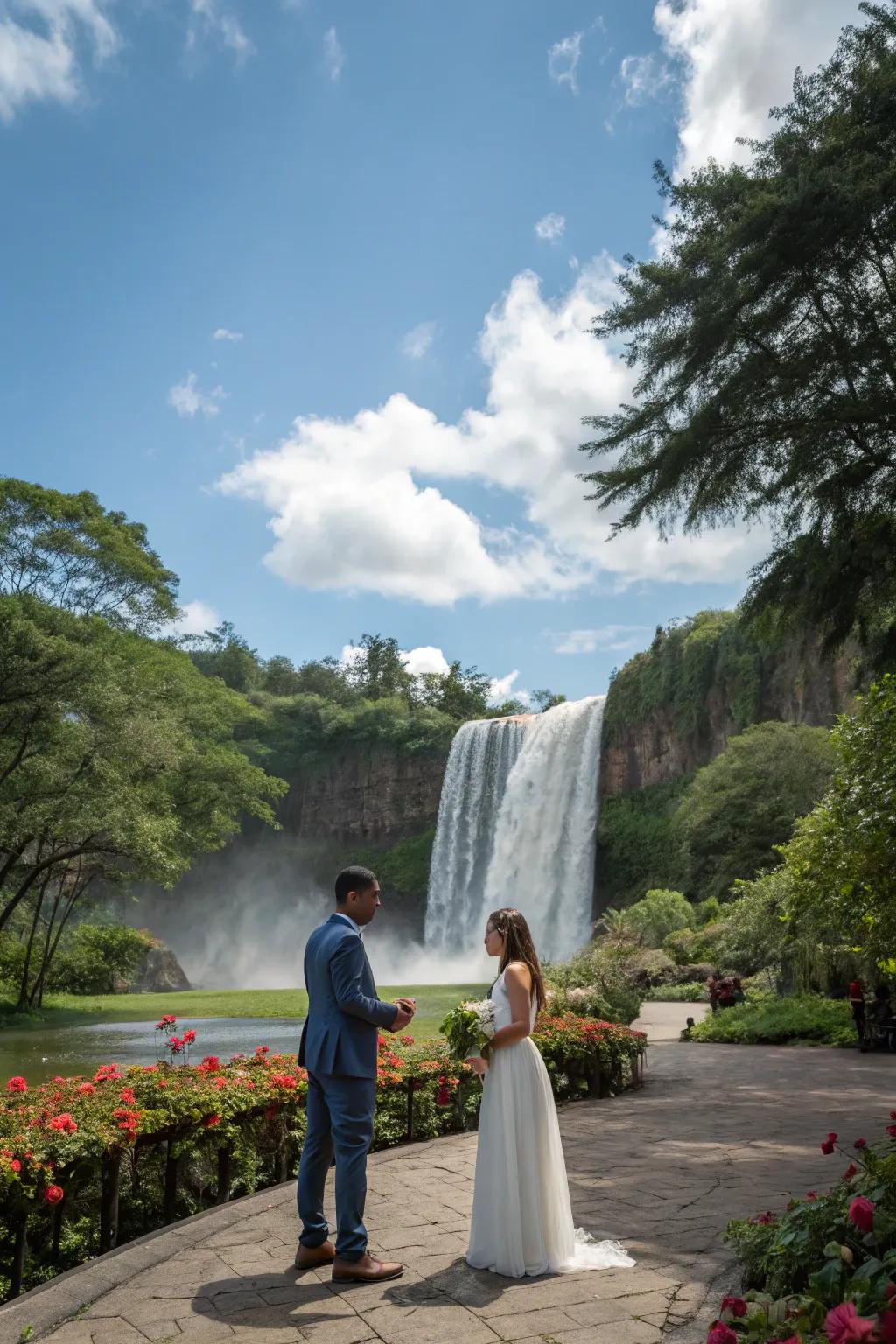 A vow renewal surrounded by the natural beauty of a national park.