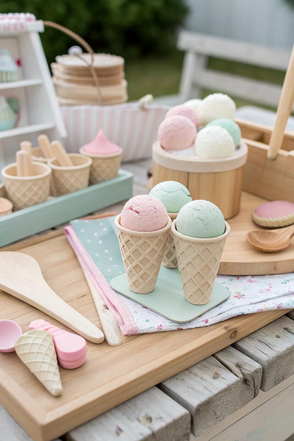 Delight in the sweet simplicity of playtime! 🍦✨