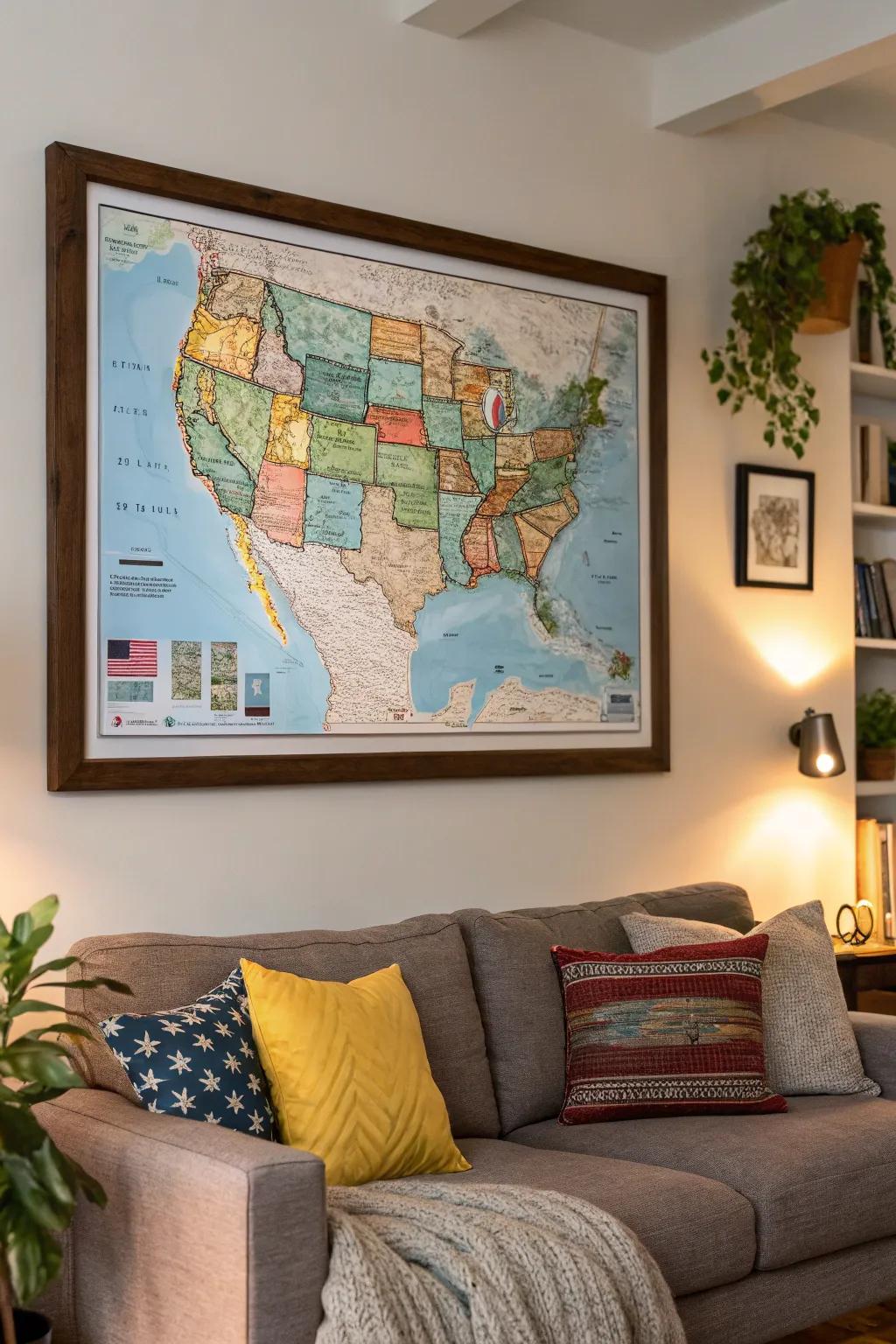 Map your journey together with custom map art.