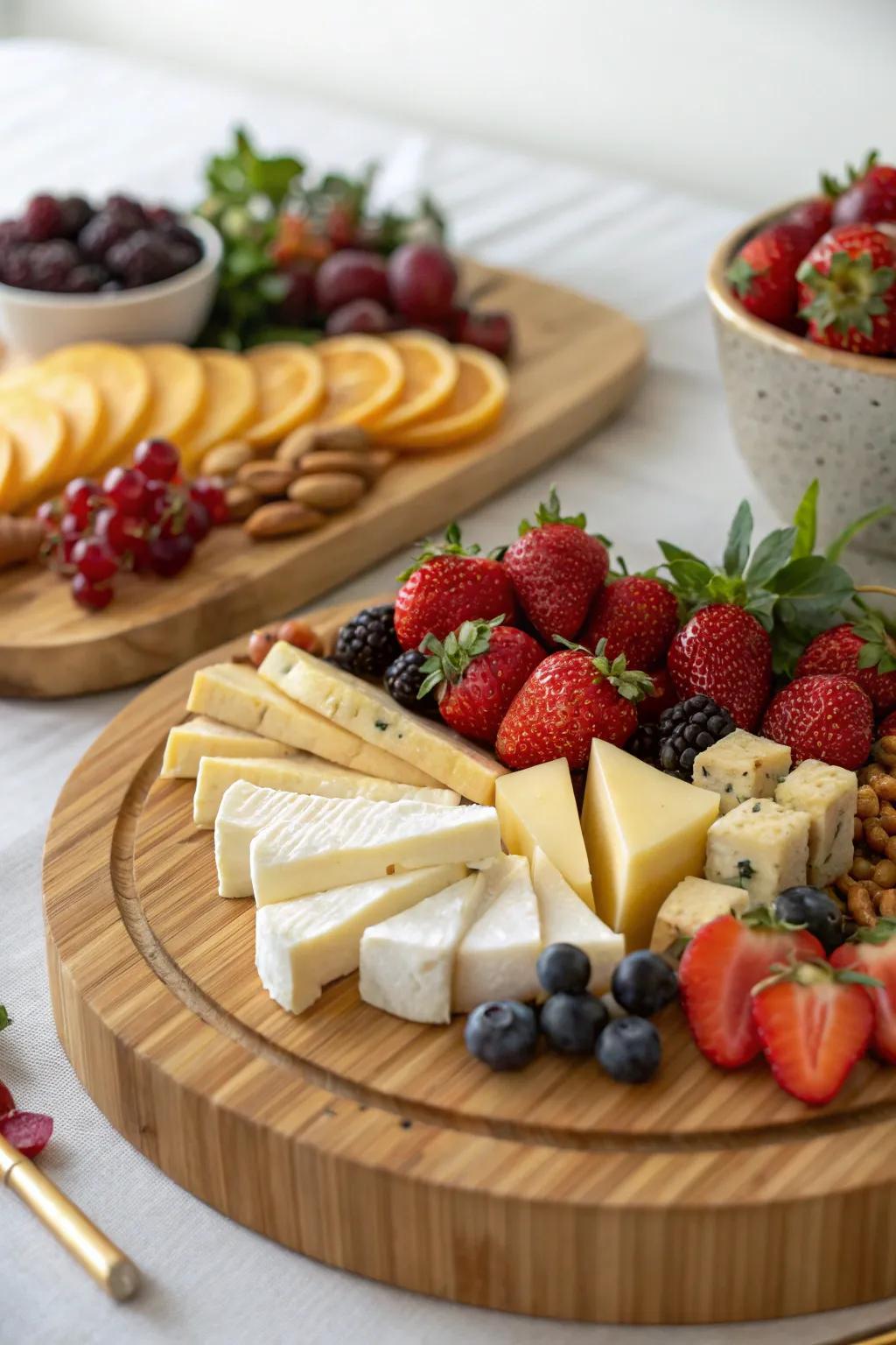 Serve in style with a swivel cheese board.