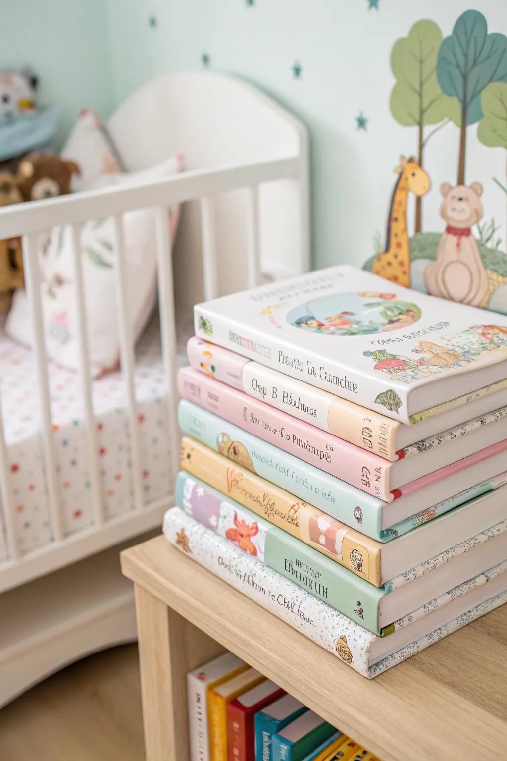 A collection of storybooks offers endless opportunities for bonding and learning.