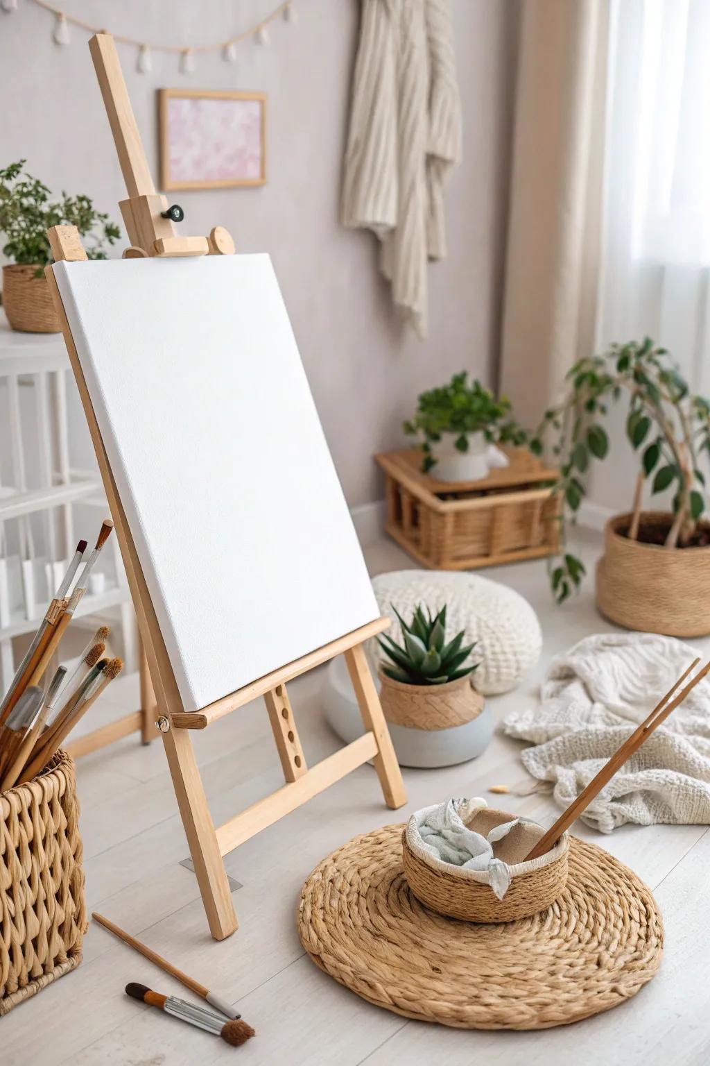 Set the stage for your masterpiece with the perfect canvas, where simplicity meets creativity.