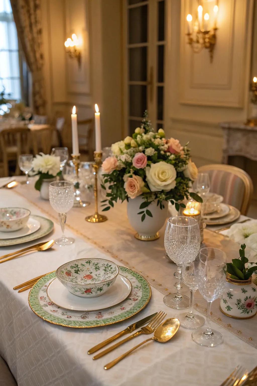 Table settings that set the stage for a memorable meal.