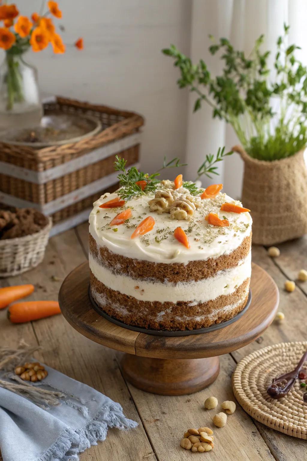 Celebrate mom with a classic carrot cake—timeless, delicious, and beautifully crafted.