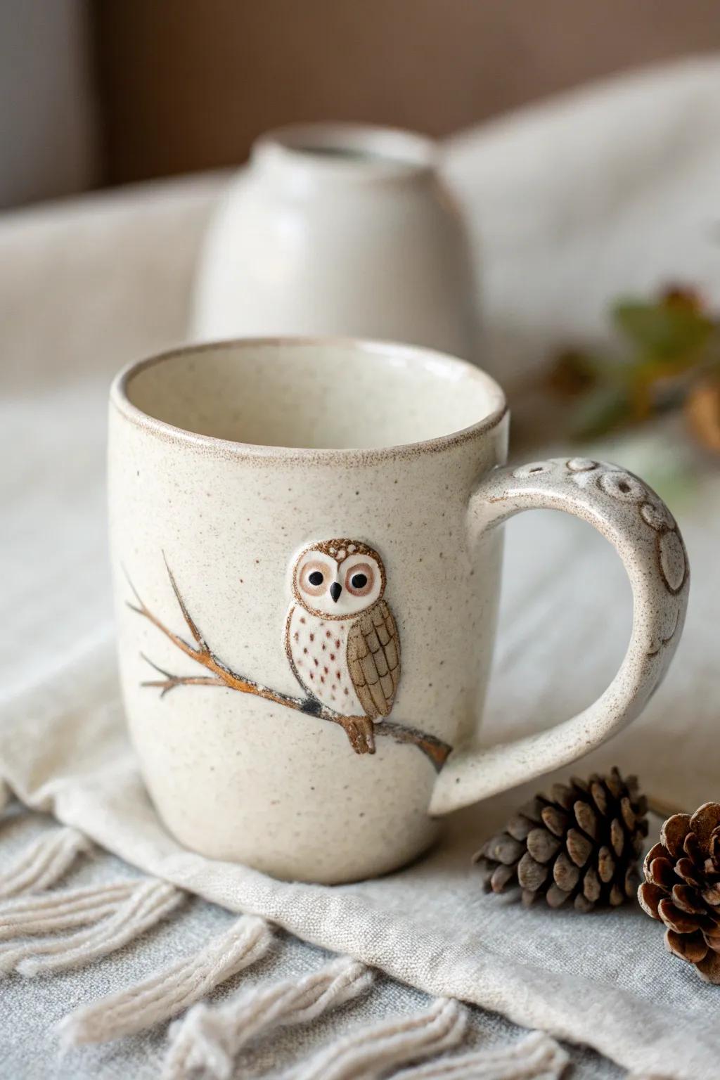 Start your mornings with a smile and a touch of whimsy – meet the charming owl mug!