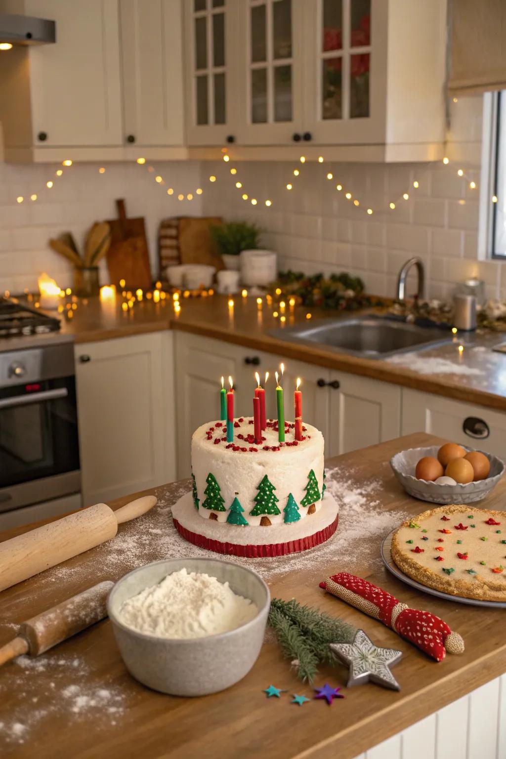 Baking a birthday cake for Jesus is a sweet way to celebrate His birth.