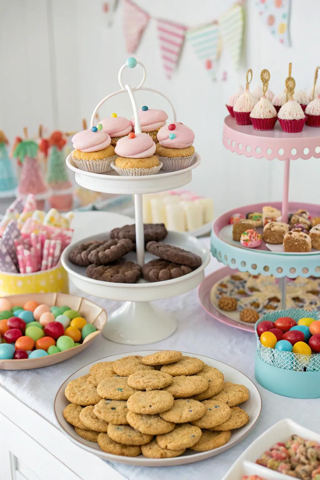 End your Christmas buffet with a delightful sweet treats station.