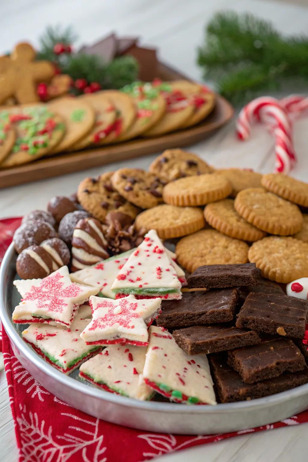 An assortment of sweet treats adds joy to the occasion.