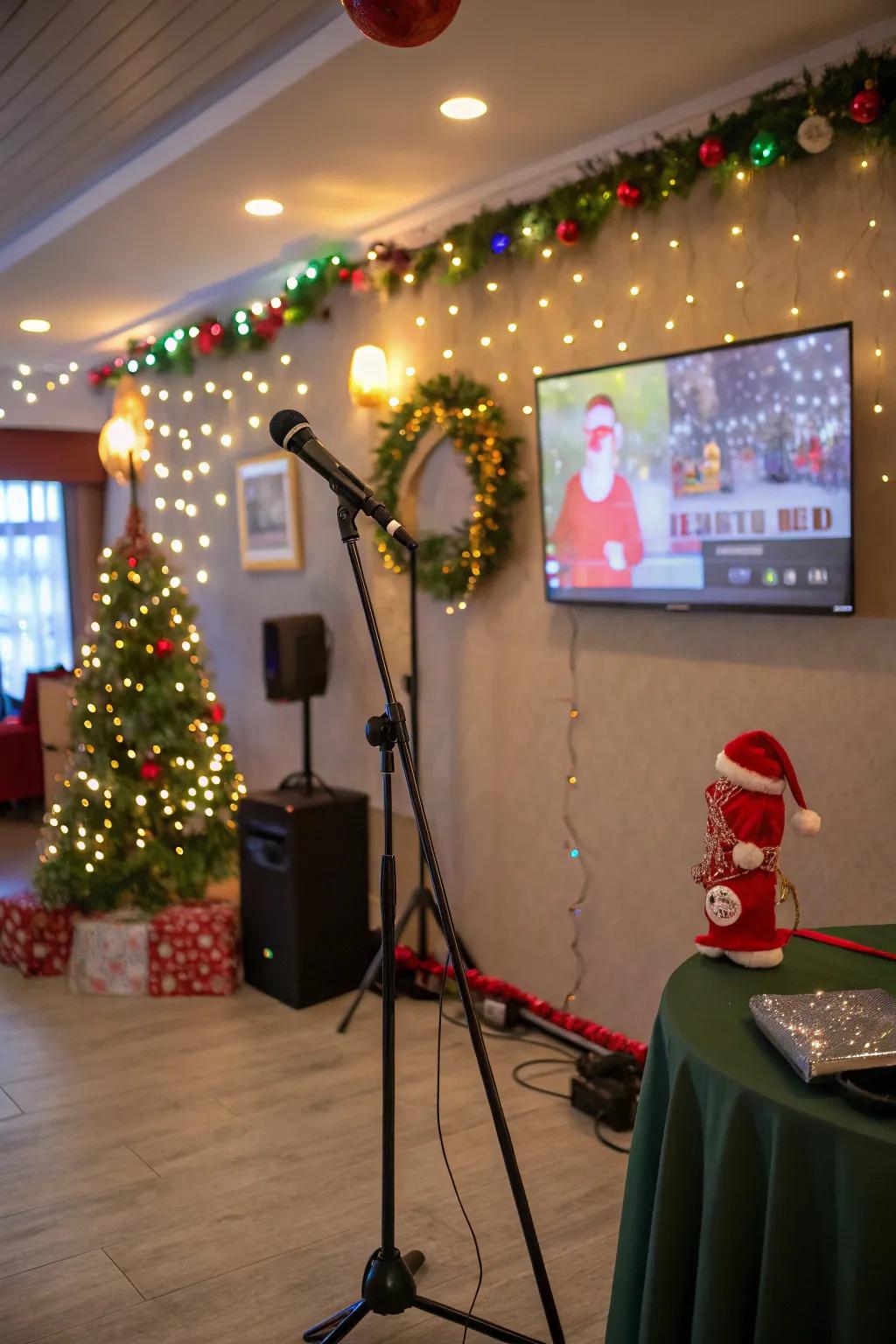 Sing your heart out with a Christmas karaoke night.