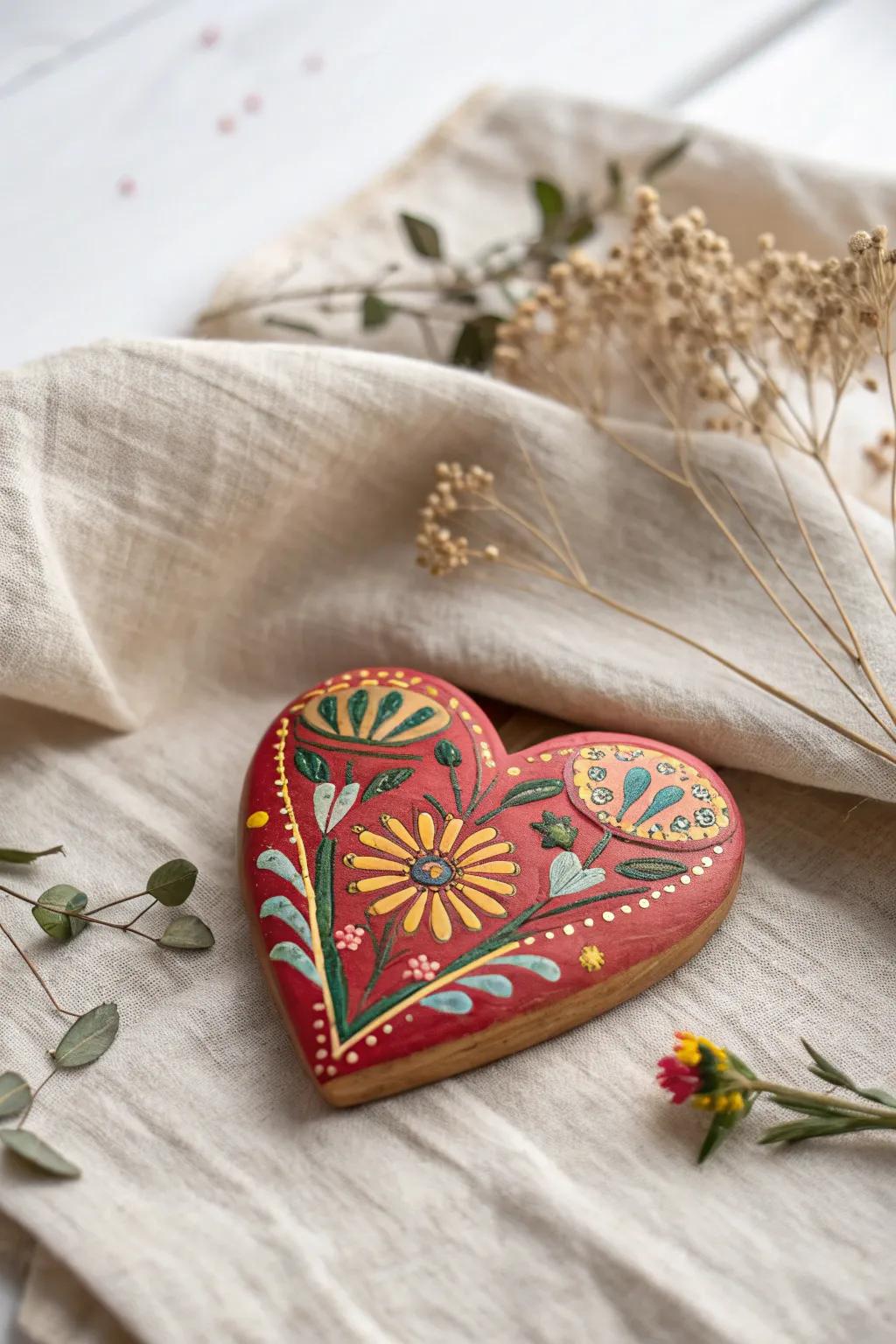 Celebrate creativity with these charming wooden heart keepsakes - a perfect blend of simplicity and vibrant expression!