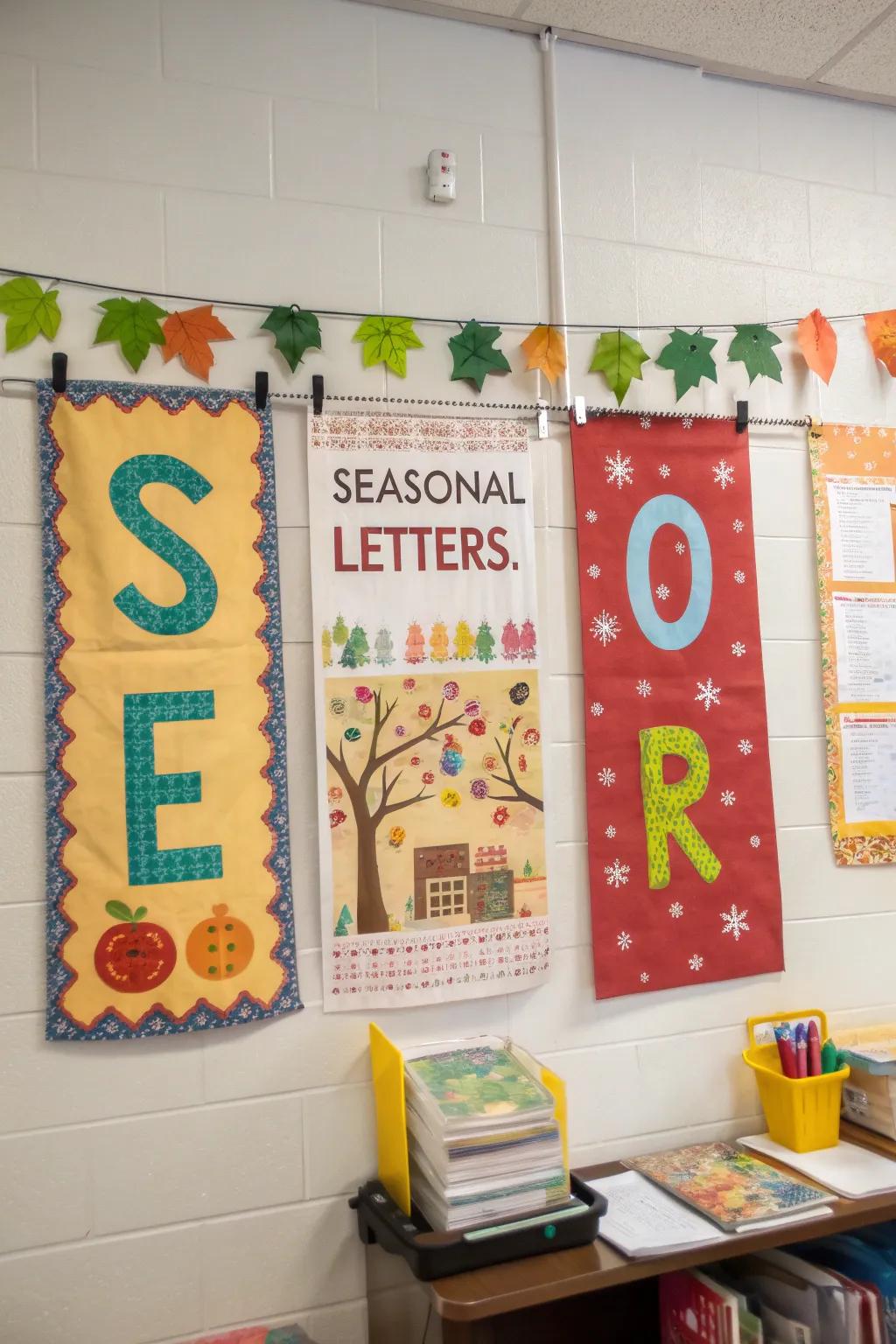 Vibrant classroom banners to enhance learning spaces.