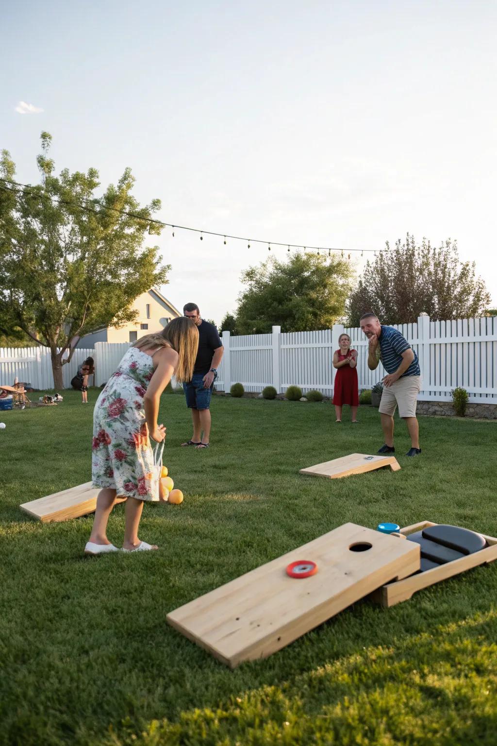 Engage your guests with fun outdoor games.