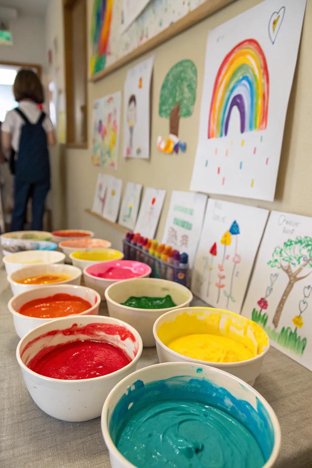 Finger paint fun with a homemade twist.