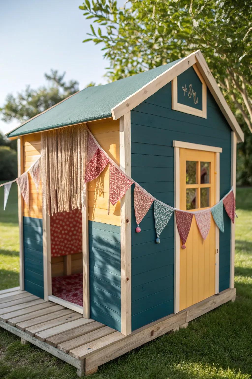 Transform your garden with a colorful playhouse that sparks imagination and joy!