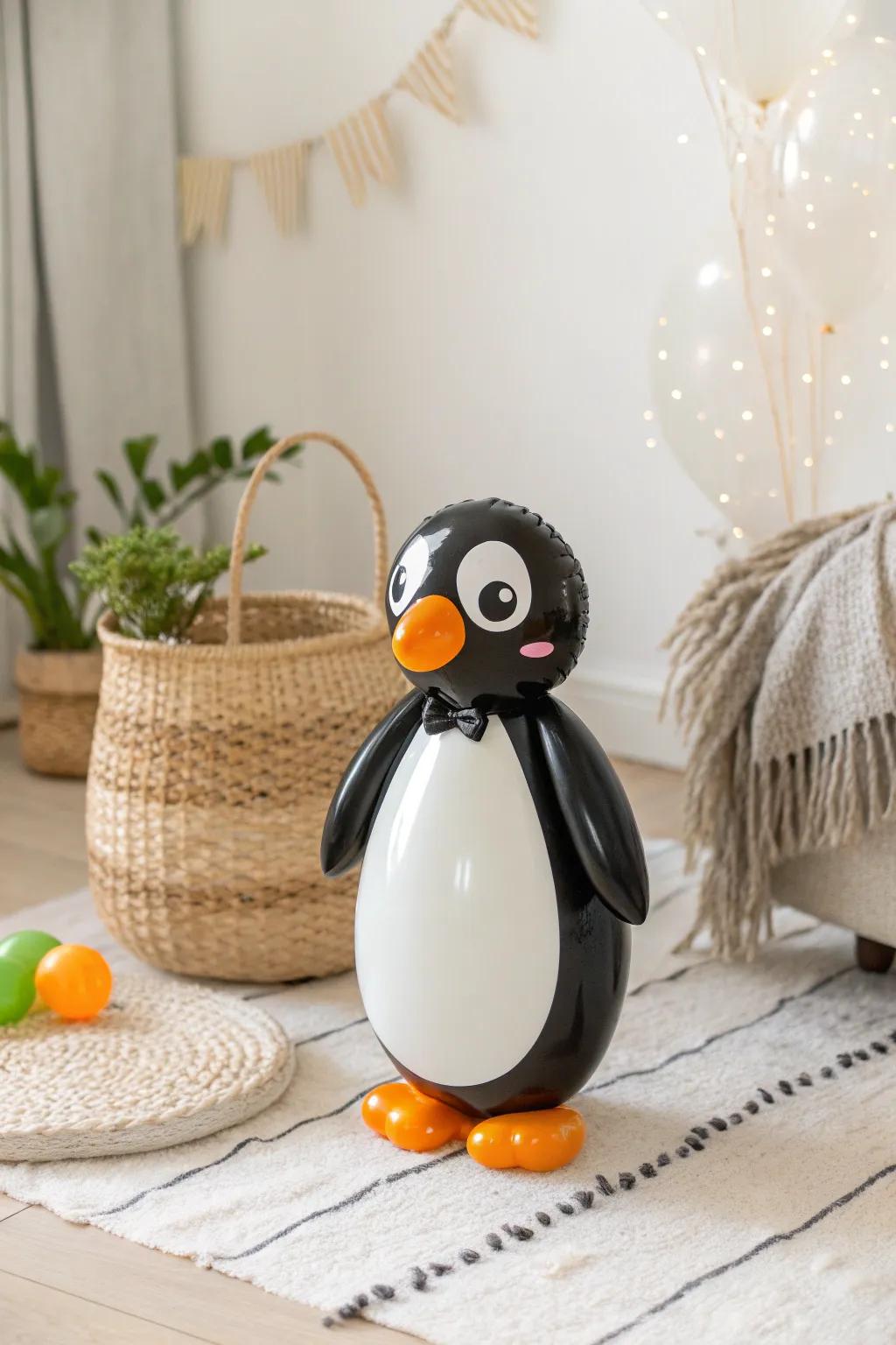 Add a whimsical touch to your decor with this charming balloon penguin. 🐧✨