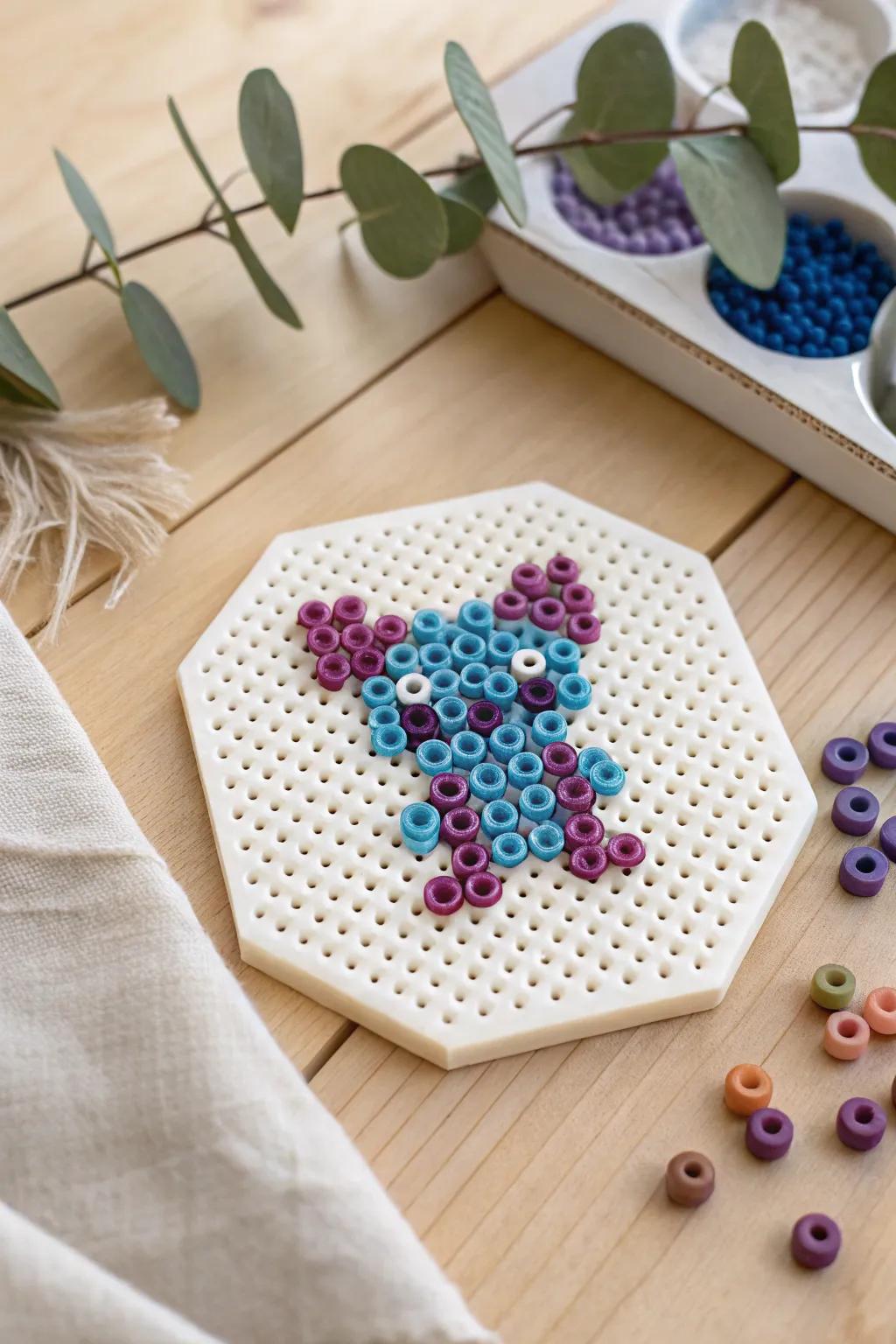 Craft a touch of whimsy with this hexagonal Stitch design—perfect for adding charm to your gallery wall!