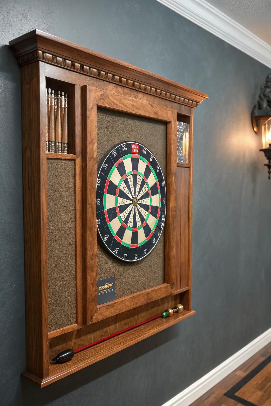 Transform your game room with this stylish bulletin board dart protector—where craftsmanship meets functionality.