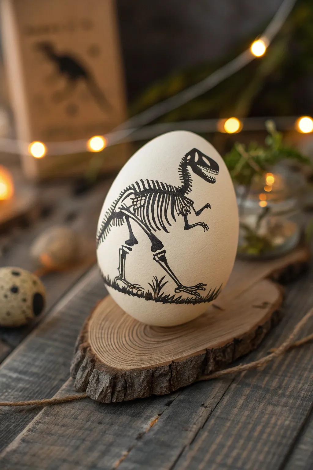 Discover the art of dinosaur anatomy with these intricately crafted skeleton eggs.