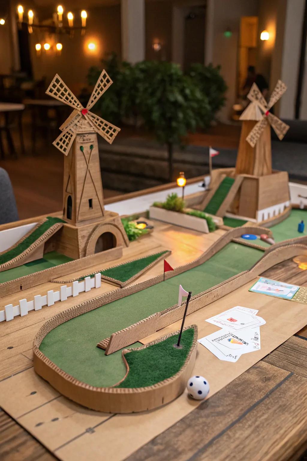 Craft Your Own Adventure: A Cardboard Mini Golf Course