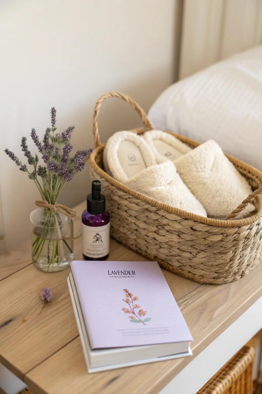 Create a moment of peace with this DIY relaxation basket, perfect for unwinding.