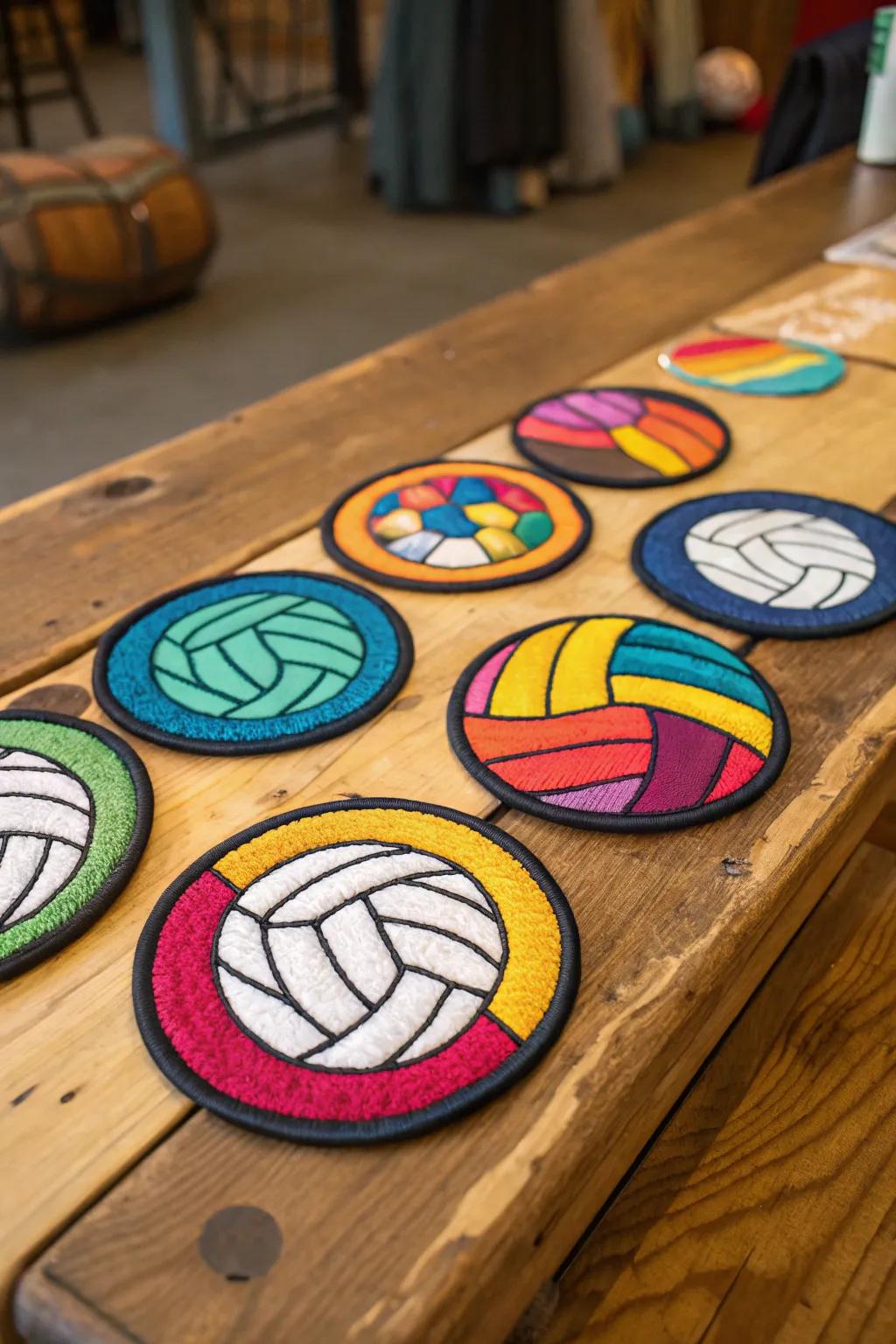 Show off your team spirit with custom volleyball patches.