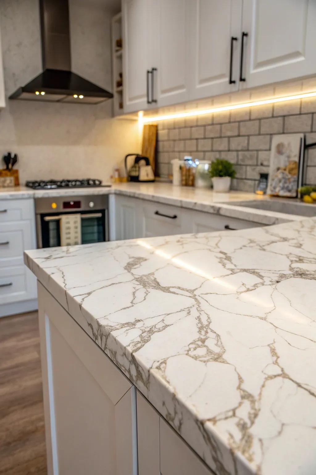 Contact paper offers a quick and inexpensive way to refresh your countertops.