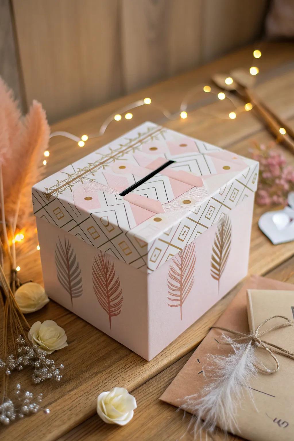Transform your old shoebox into a chic piggy bank with a touch of Scandinavian simplicity and Boho charm.