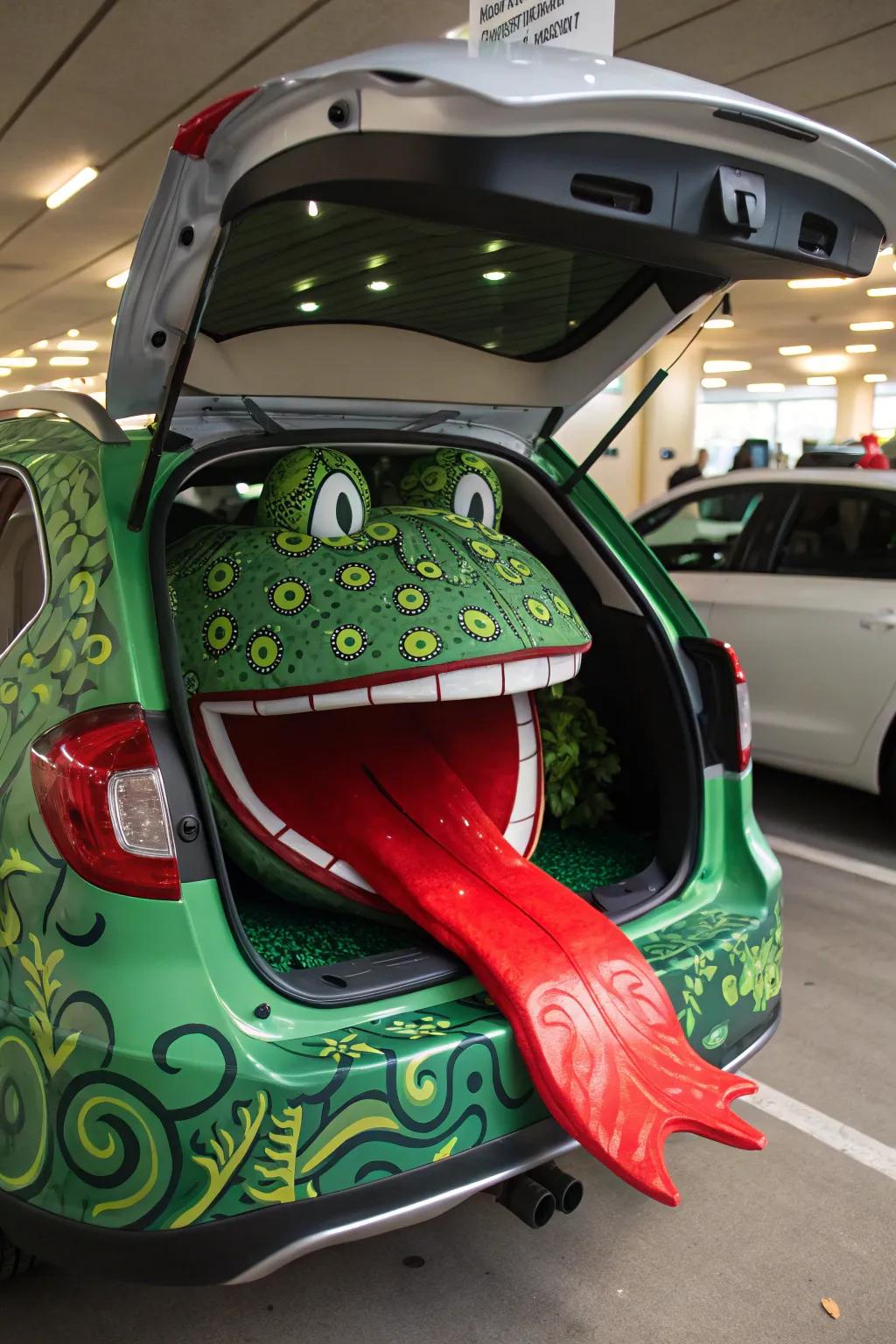 Leap into fun with a froggy-themed trunk or treat.