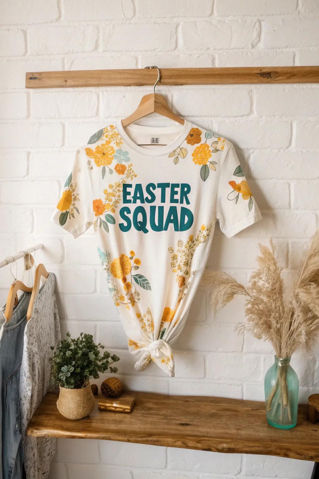 Celebrate Easter in style with 'Easter Squad' shirts that unite craftsmanship and bold colors for memorable family moments.