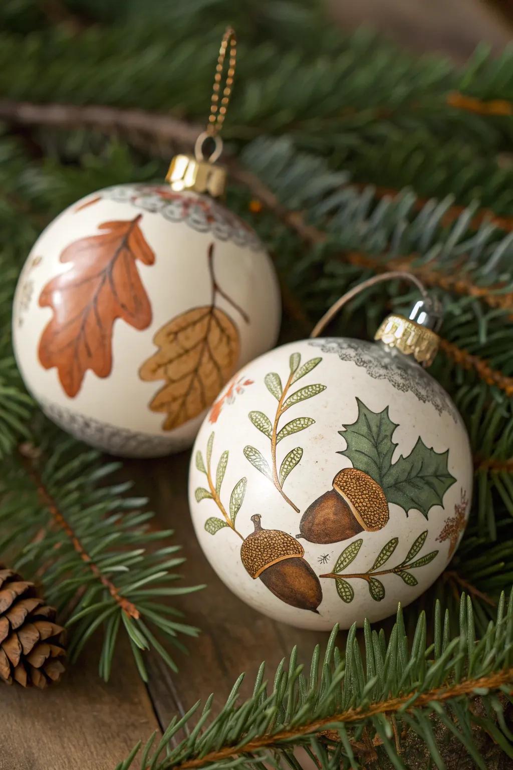 Nature-inspired designs bring a touch of the outdoors to your holiday decor.