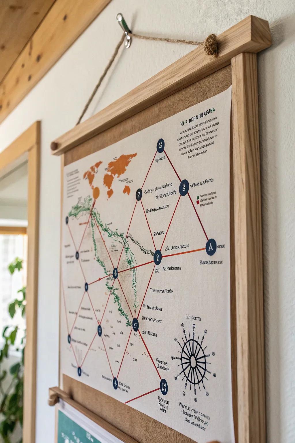 Bring stories to life with a vibrant visual map. Perfect for enhancing your creative space!