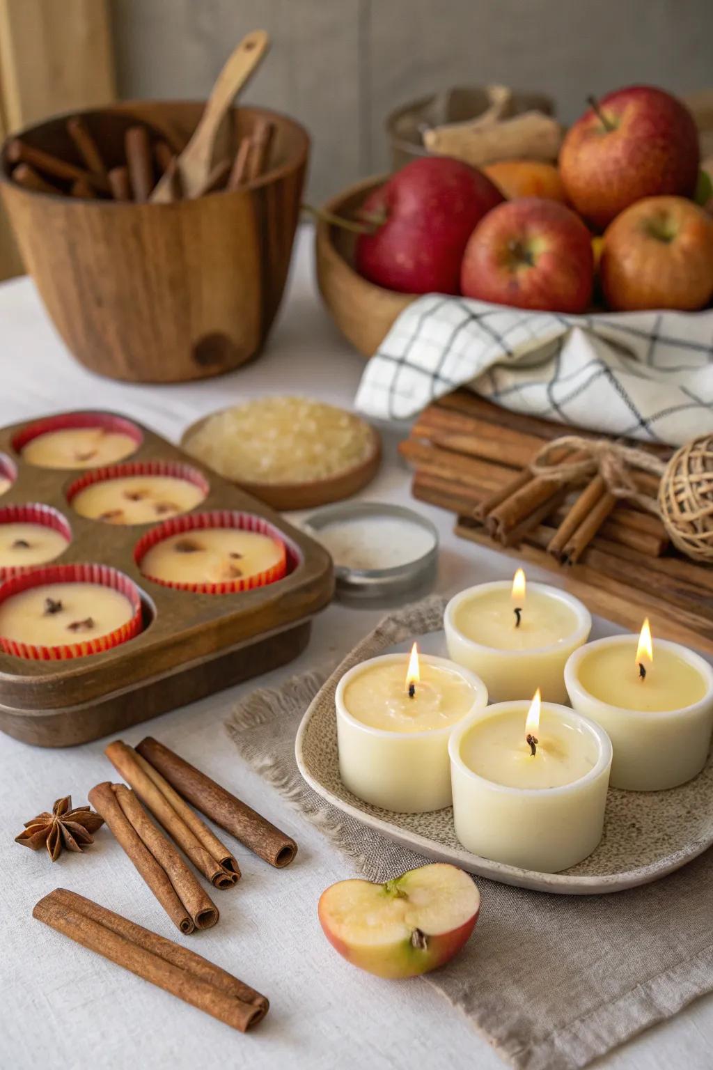 Fill your home with the warm glow of homemade candles.