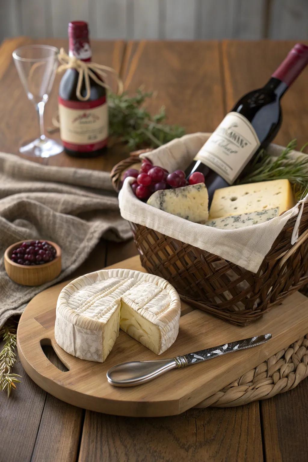 Elevate Father's Day with a touch of sophistication: artisan cheeses paired with his favorite wine.