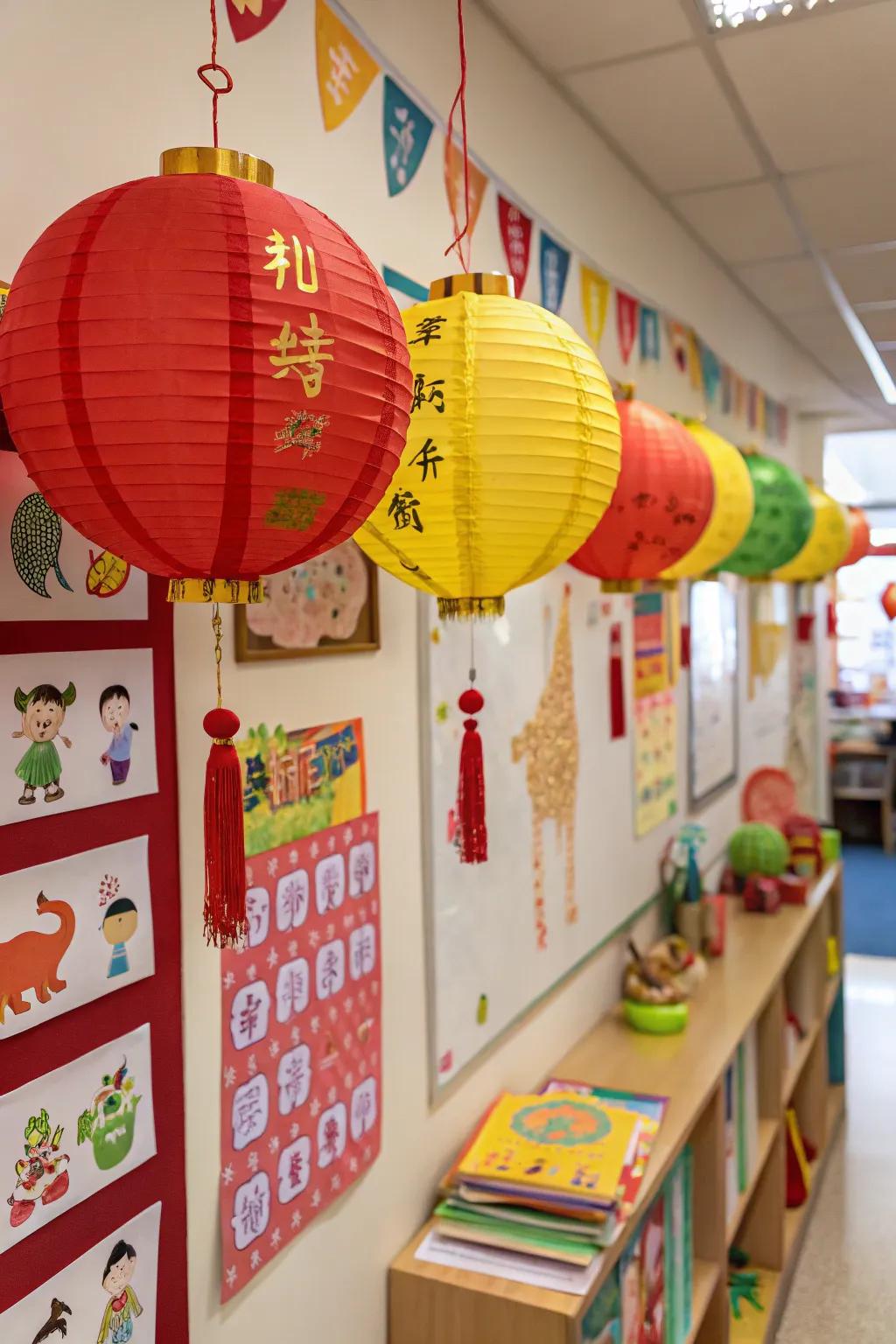 Celebrate cultural diversity with a Chinese New Year themed bulletin board.