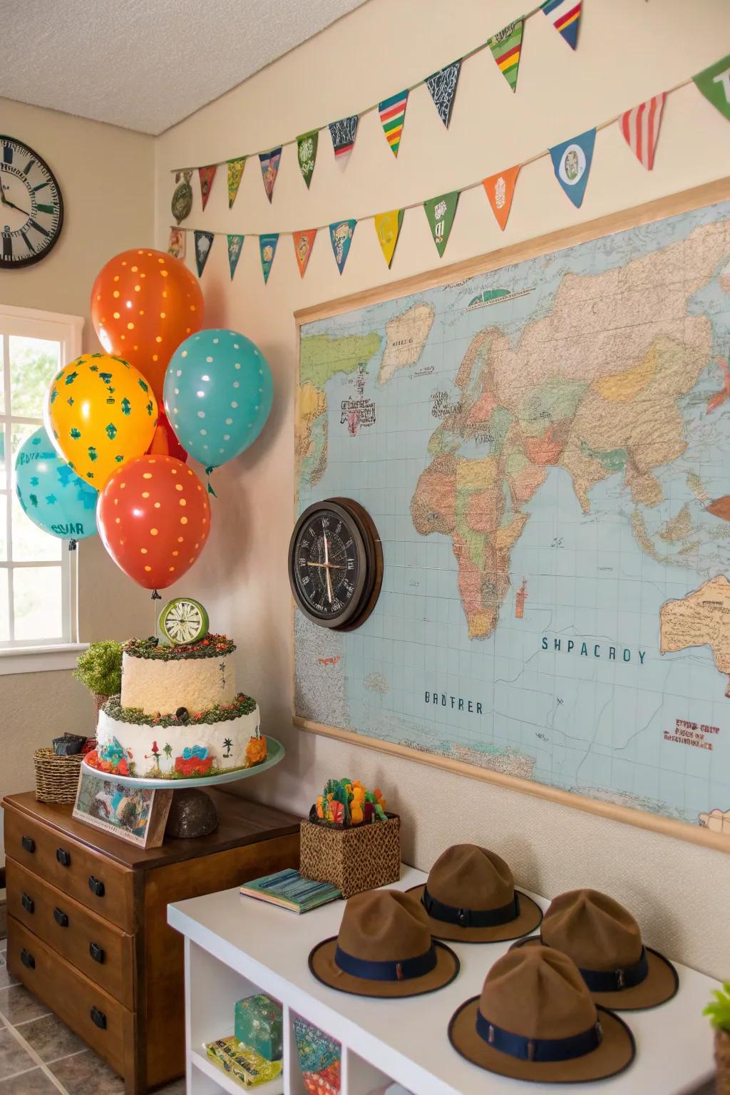 Embark on an adventure with a Little Explorer theme.