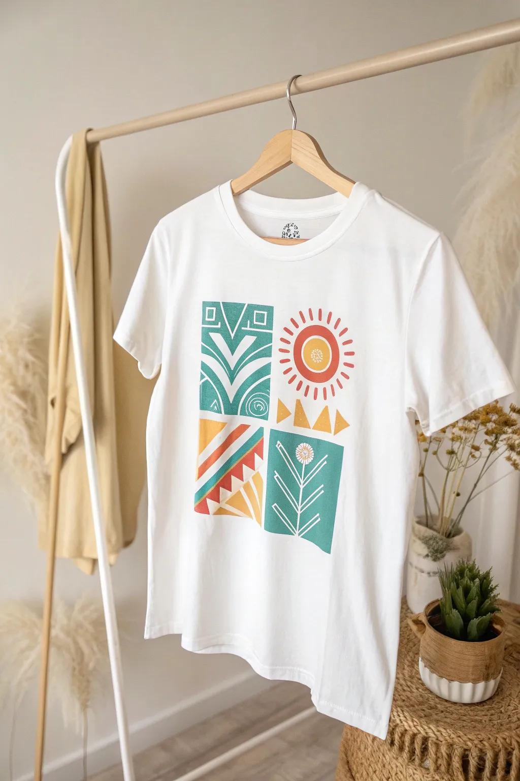 Elevate your wardrobe with bold pop culture flair: a perfect blend of simplicity and vibrant design.