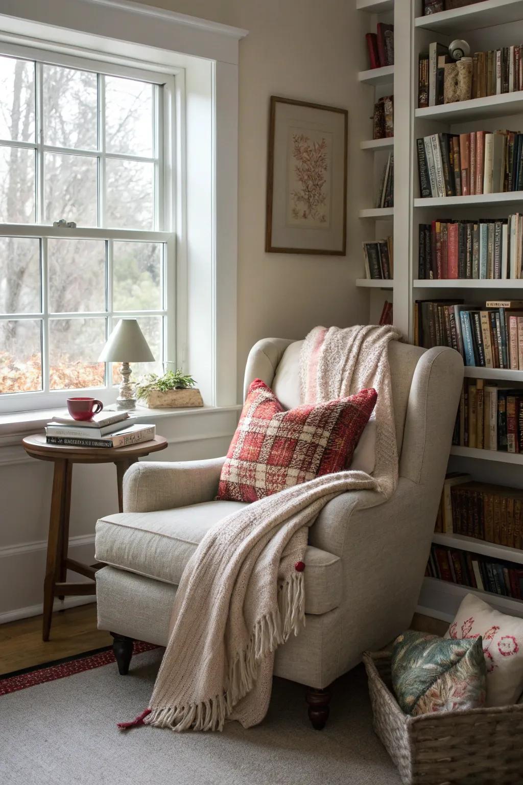 Cozy nooks invite relaxation and add personal charm.