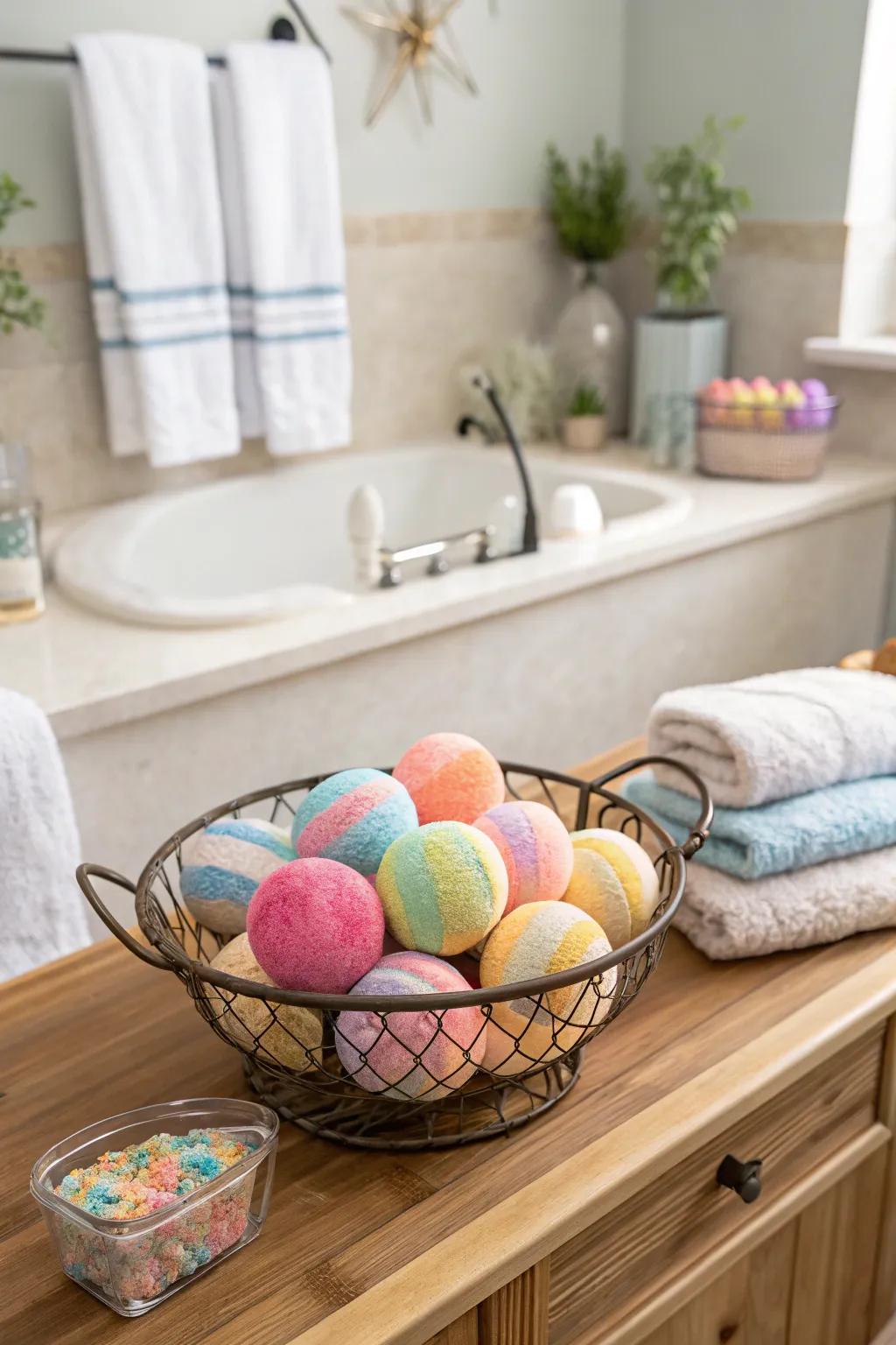 Enjoy a spa-like experience with a DIY bath bomb kit.