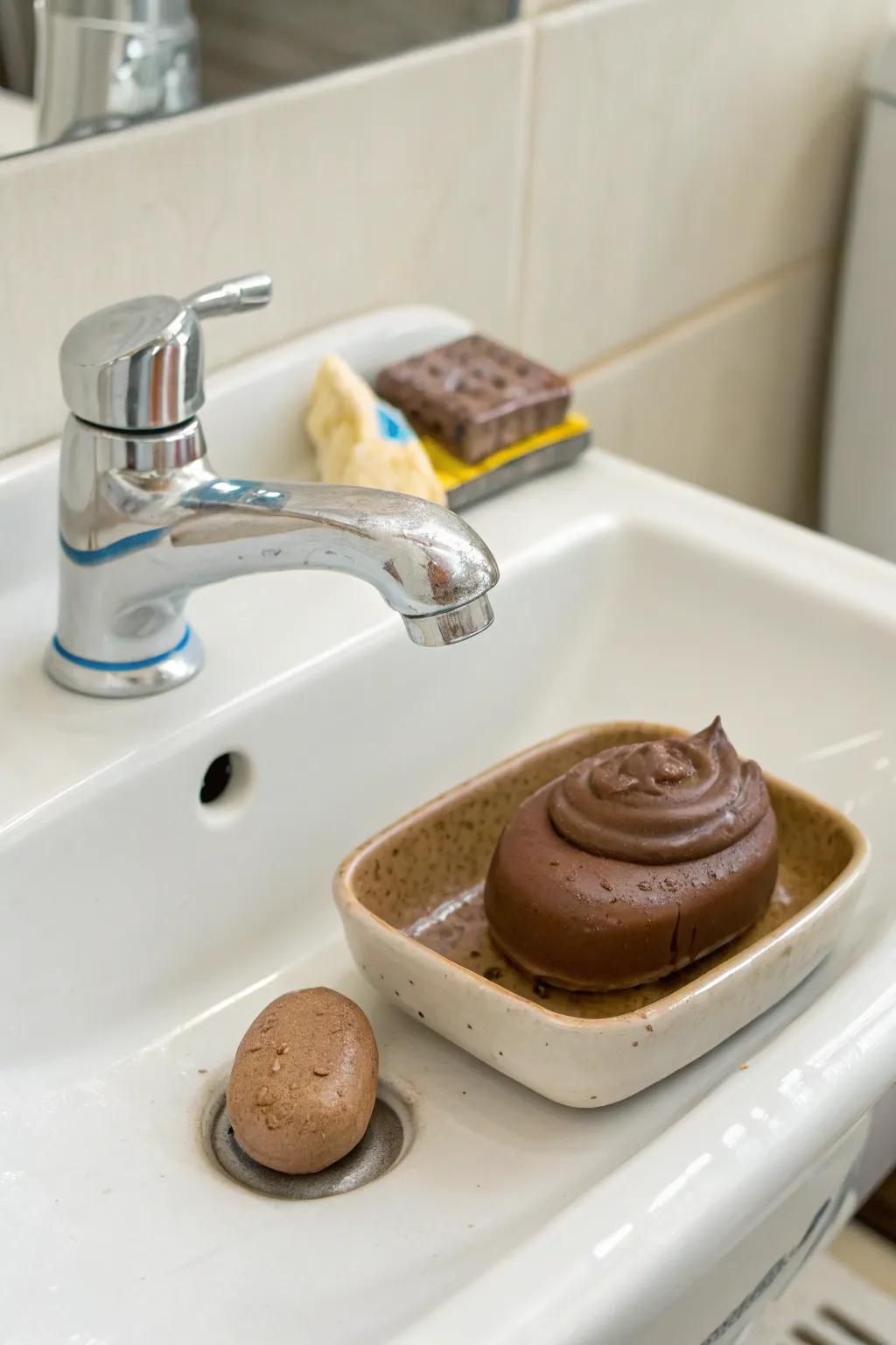 Surprise and delight with realistic yet fragrant poop soap.