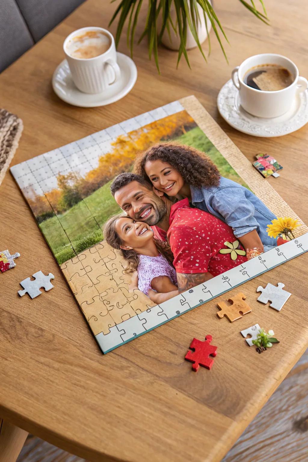 A custom puzzle brings cherished memories to life in a fun way.