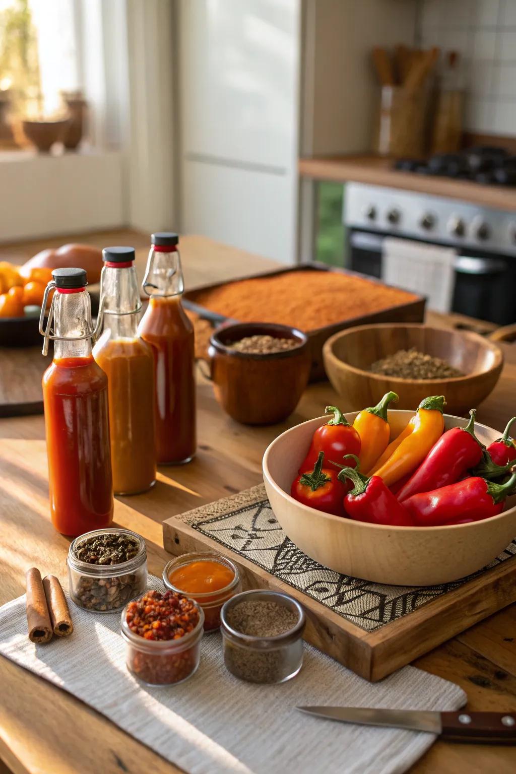 A DIY hot sauce kit allows for personalized and flavorful culinary creations.