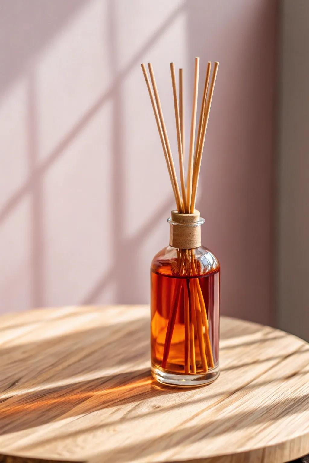 Transform your space with an artisanal reed diffuser—elegance in simplicity.