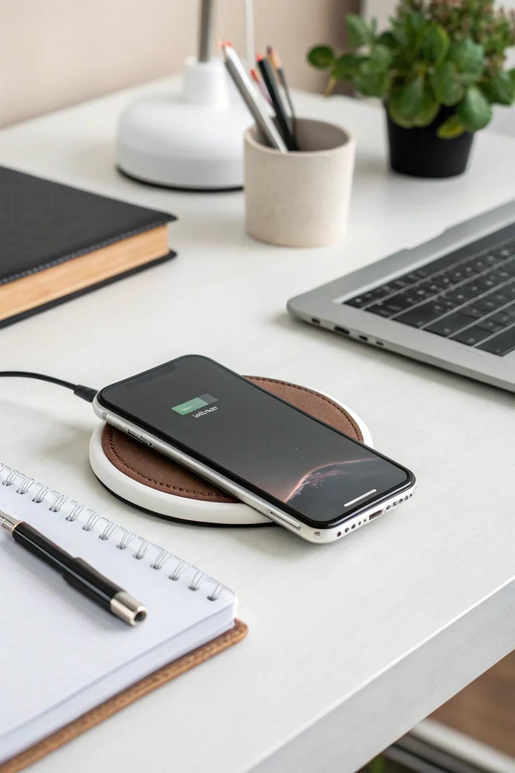 A wireless charger for the tech-savvy godfather.